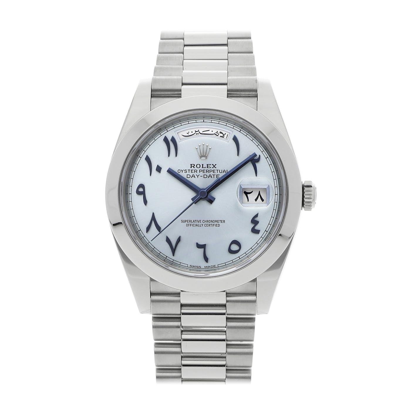 Platinum day date online arabic dial