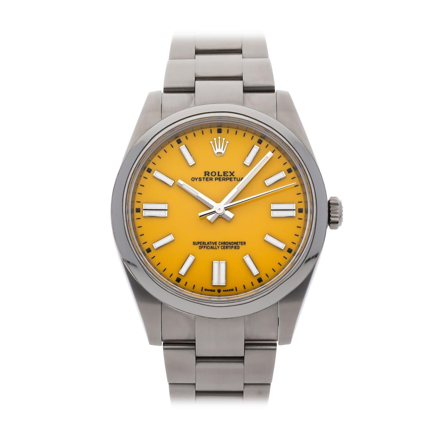 Oyster perpetual yellow discount dial