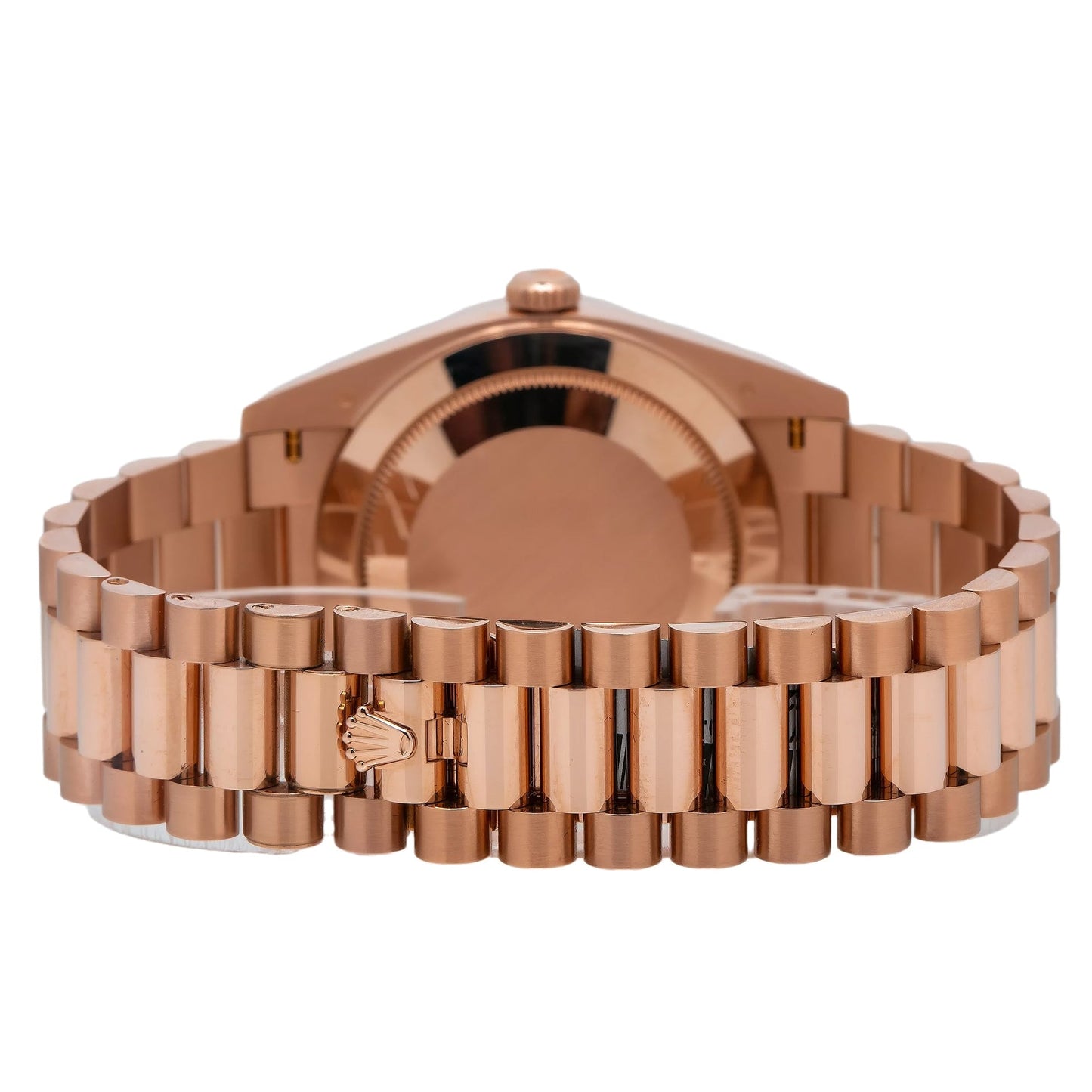 Rolex Day Date 40 Rose Gold Chocolate Baguette Dial 228235A