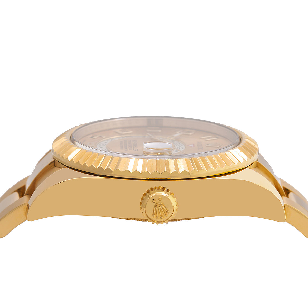 Rolex Skydweller Yellow Gold Champagne Arabic Dial 326938