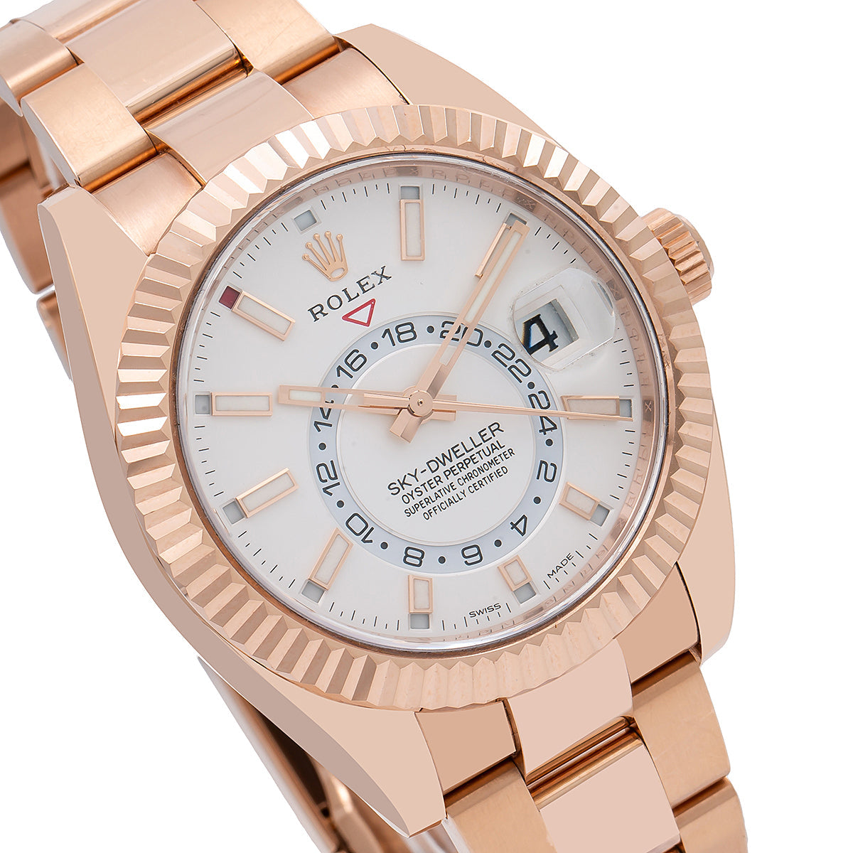 Rolex Skydweller Rose Gold White Index 326935