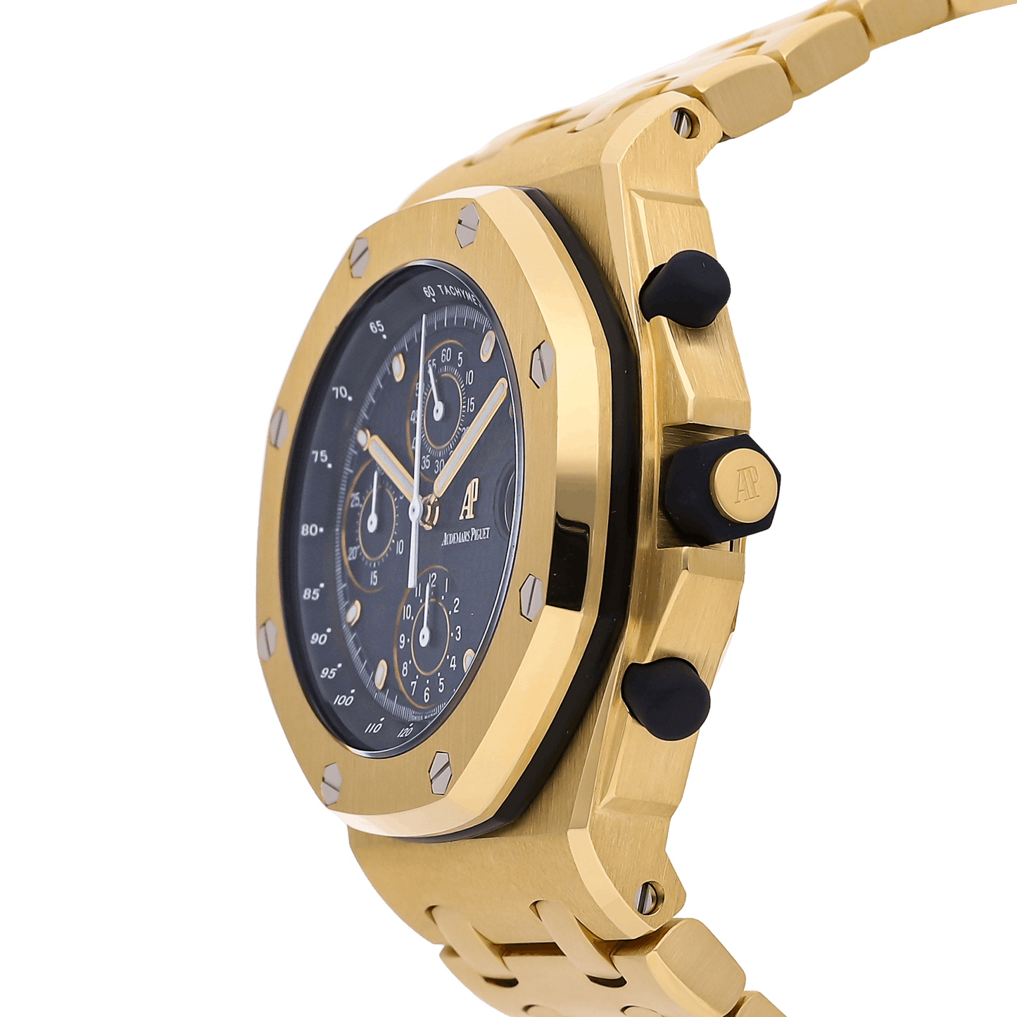 Audemars Piguet Royal Oak Offshore Yellow Gold Blue Dial 25721BA 42mm