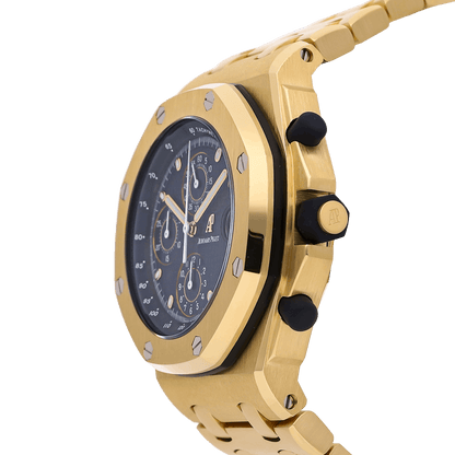 Audemars Piguet Royal Oak Offshore Yellow Gold Blue Dial 25721BA 42mm