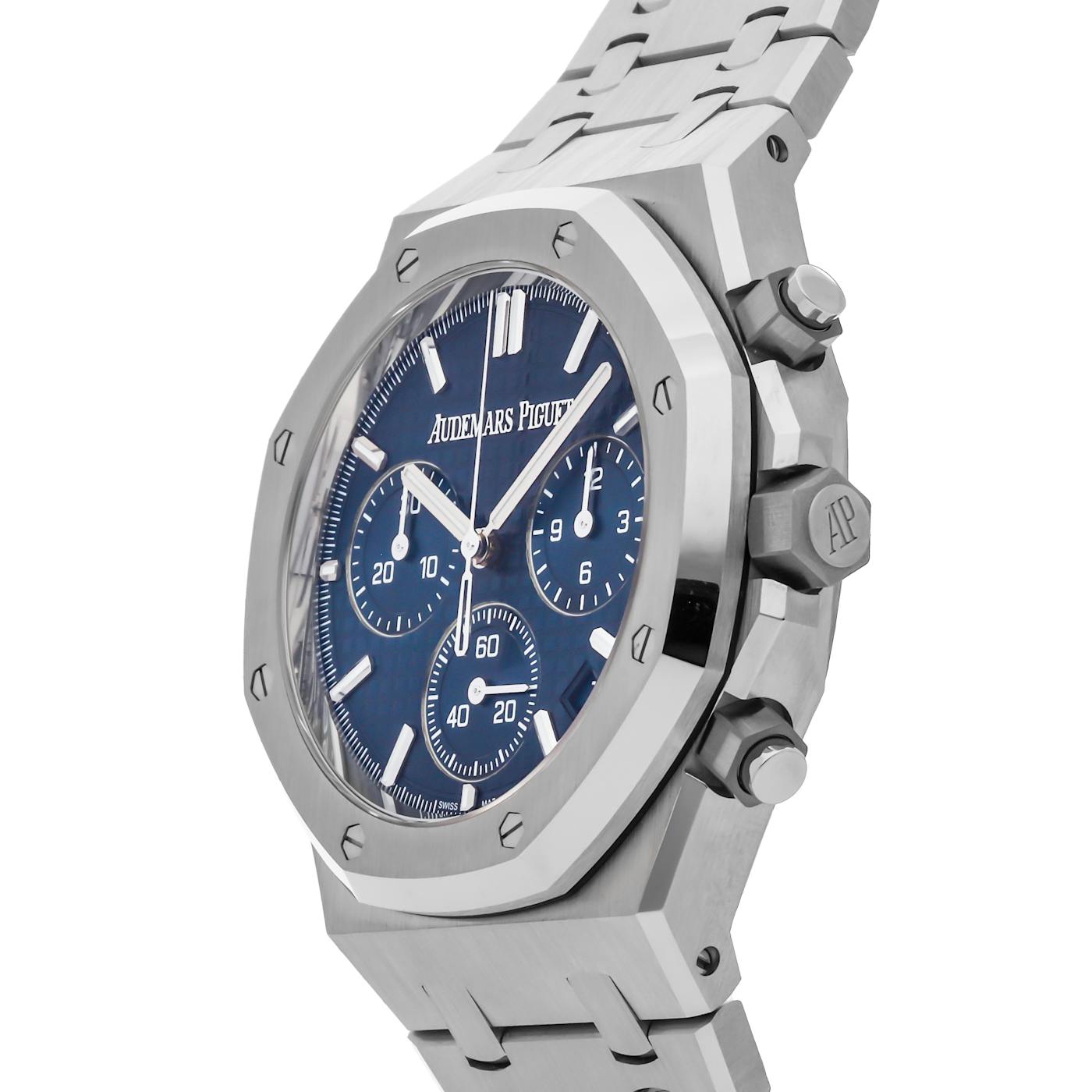 Audemars Piguet Royal Oak Chronograph 41mm Stainless Steel Blue 26240ST