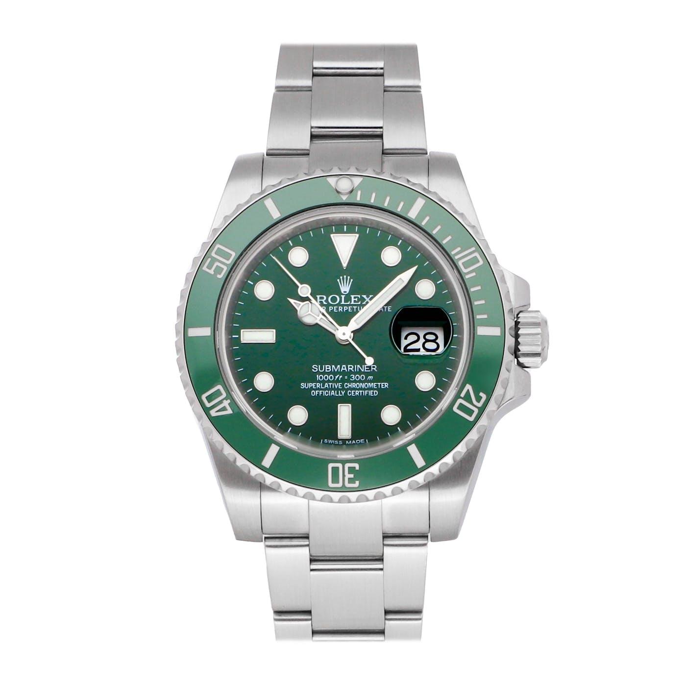 Rolex Submariner Stainless Steel "Hulk" 116610LV - Clock Concierge