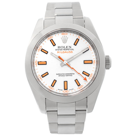 Rolex Milgauss Stainless Steel White Dial 116400
